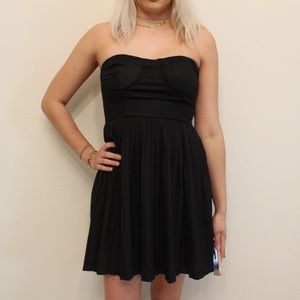 Black Strapless Dress